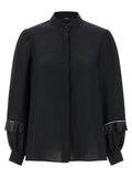 Black Linen Blouse