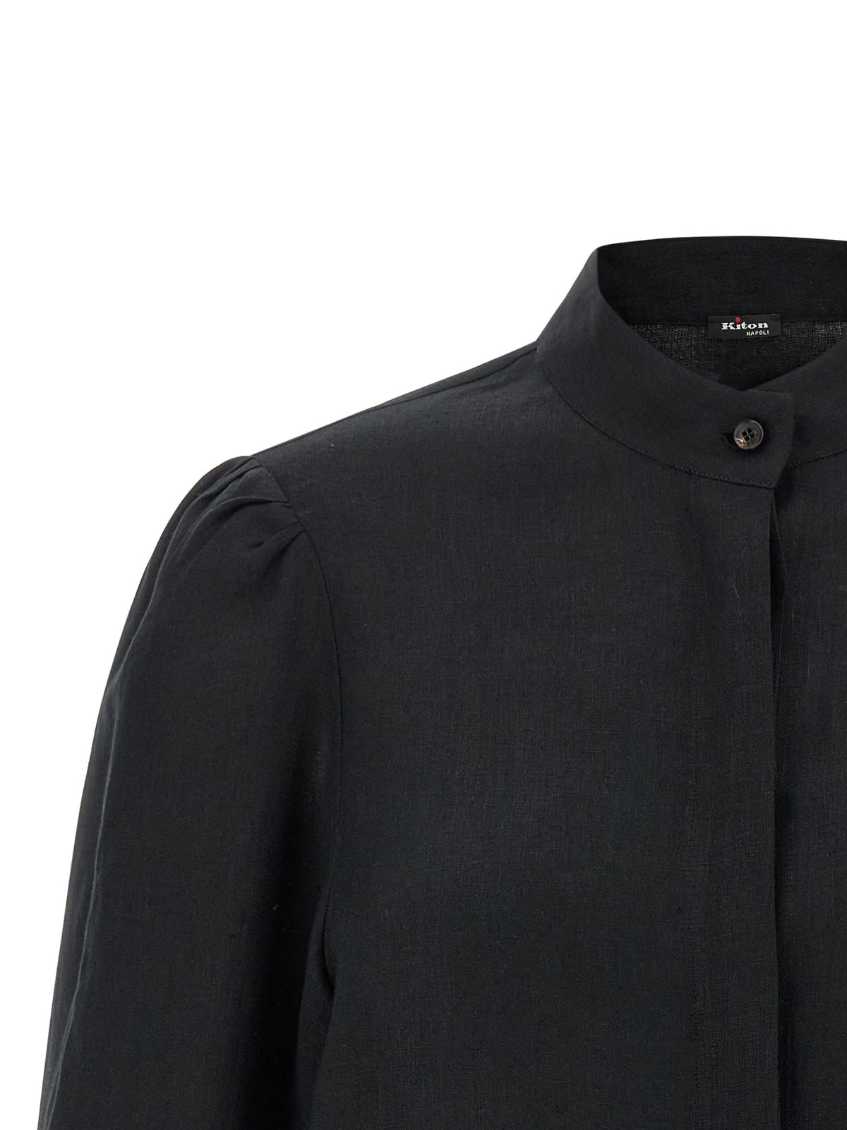 Black Linen Blouse