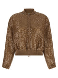 Brown Silk Cardigan