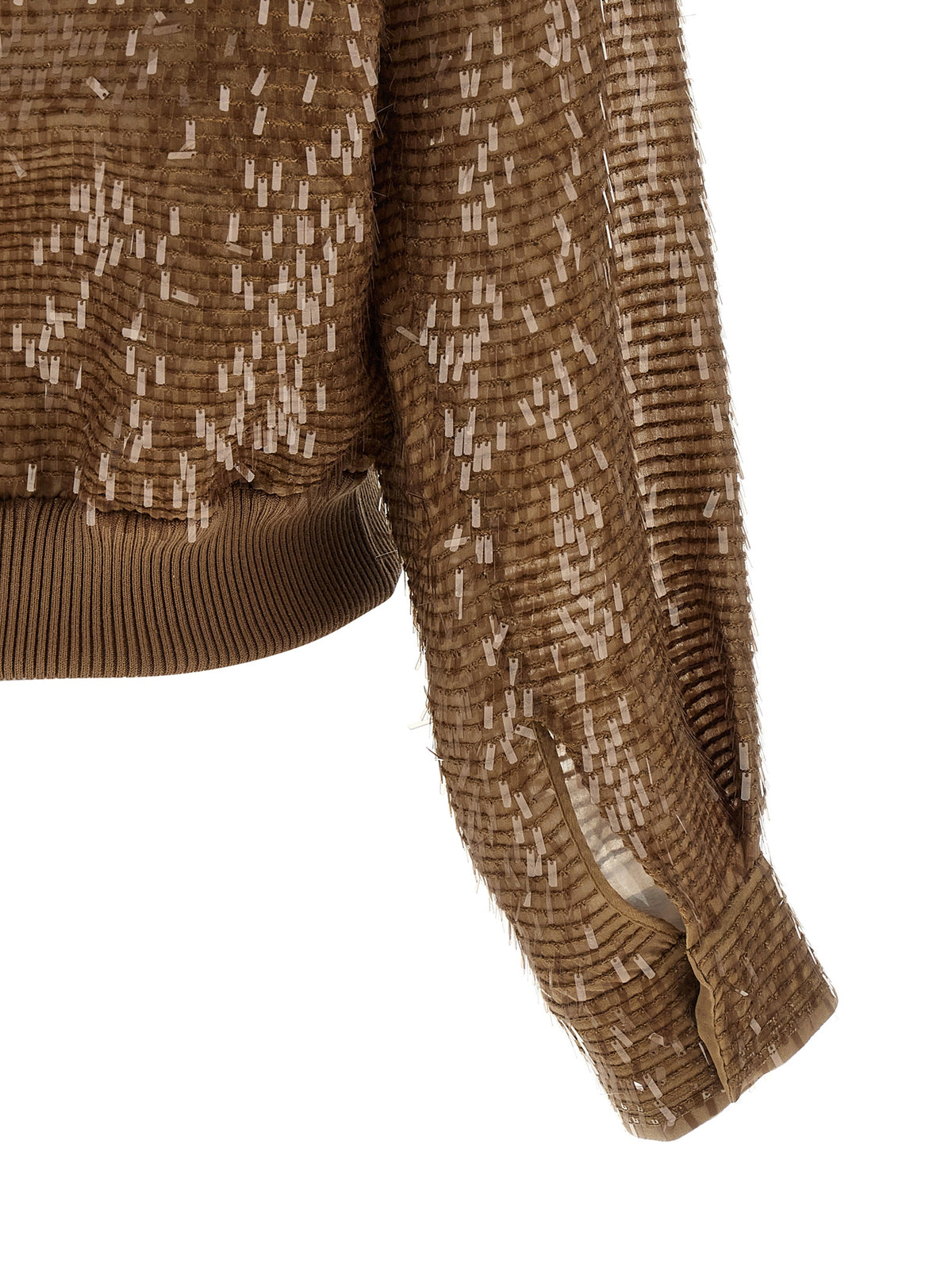 Brown Silk Cardigan