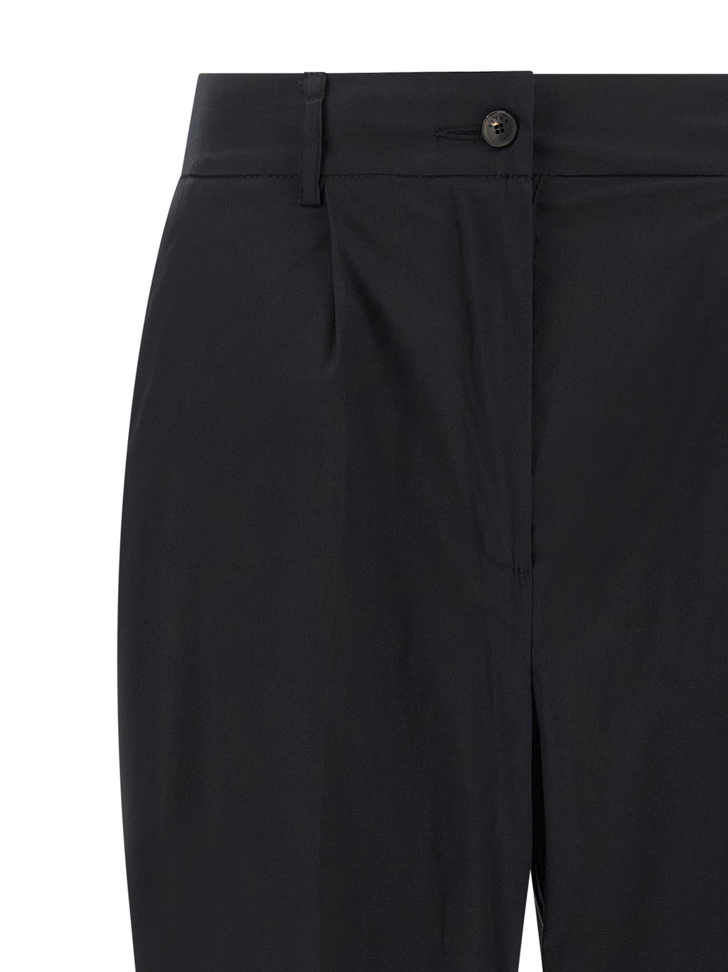 Black Cotton Casual Pants