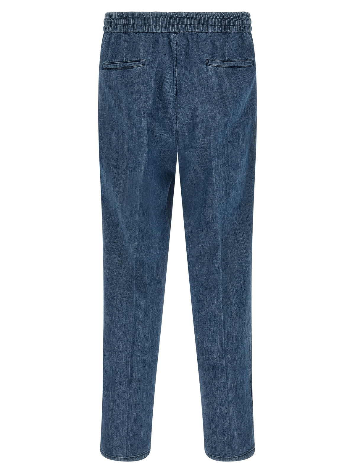 Blue Cotton Relaxed Fit Jeans