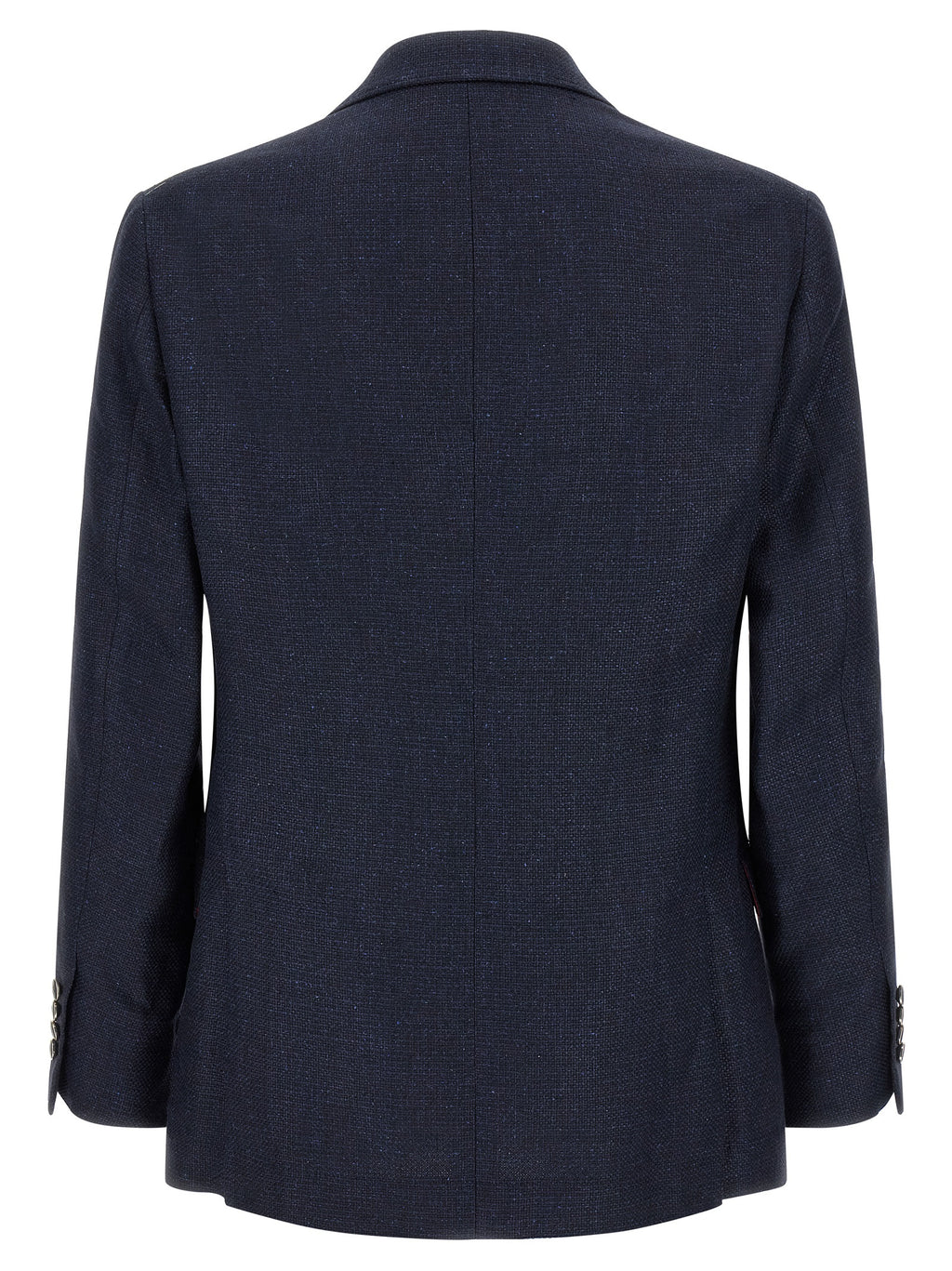 Blue Silk Two-Piece Suit