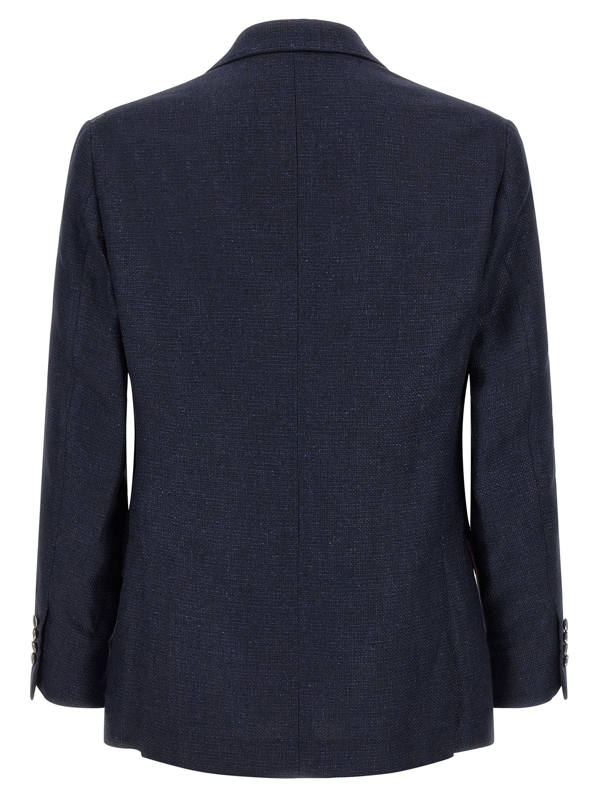 Blue Silk Two-Piece Suit