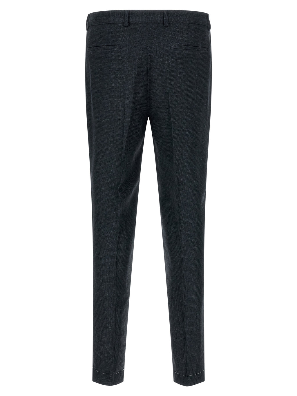Blue Silk Two-Piece Suit