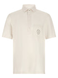 White Virgin Wool Polo Shirt