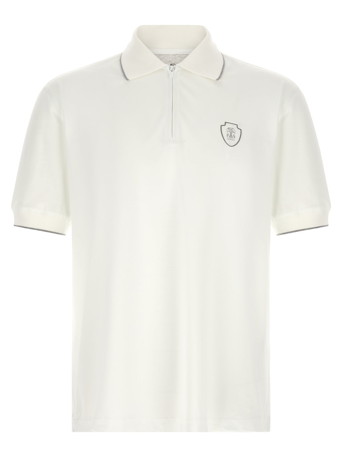 White Polyamide Polo Shirt