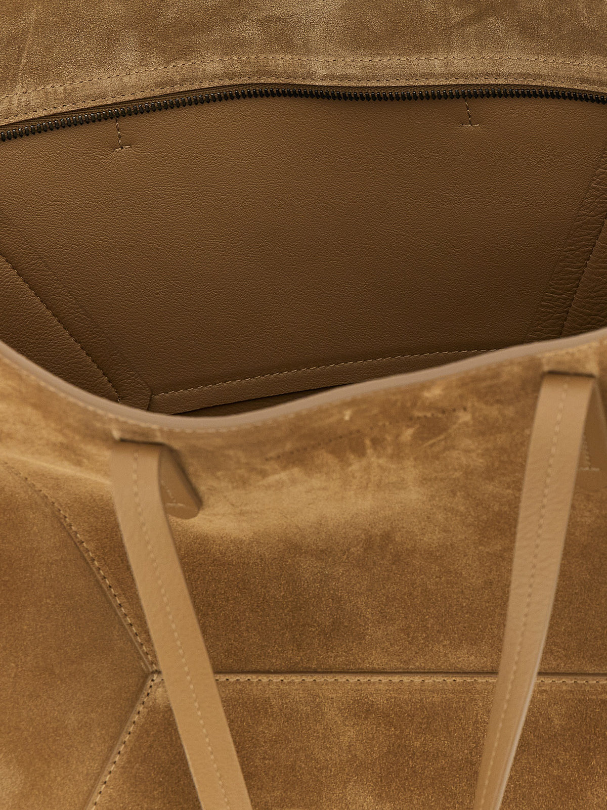 Brown Calfskin Shoulder Bag