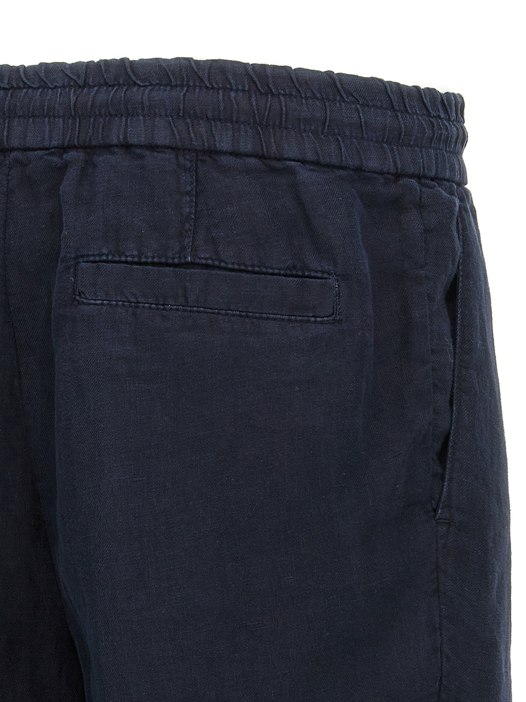 Blue Linen Bermuda Shorts