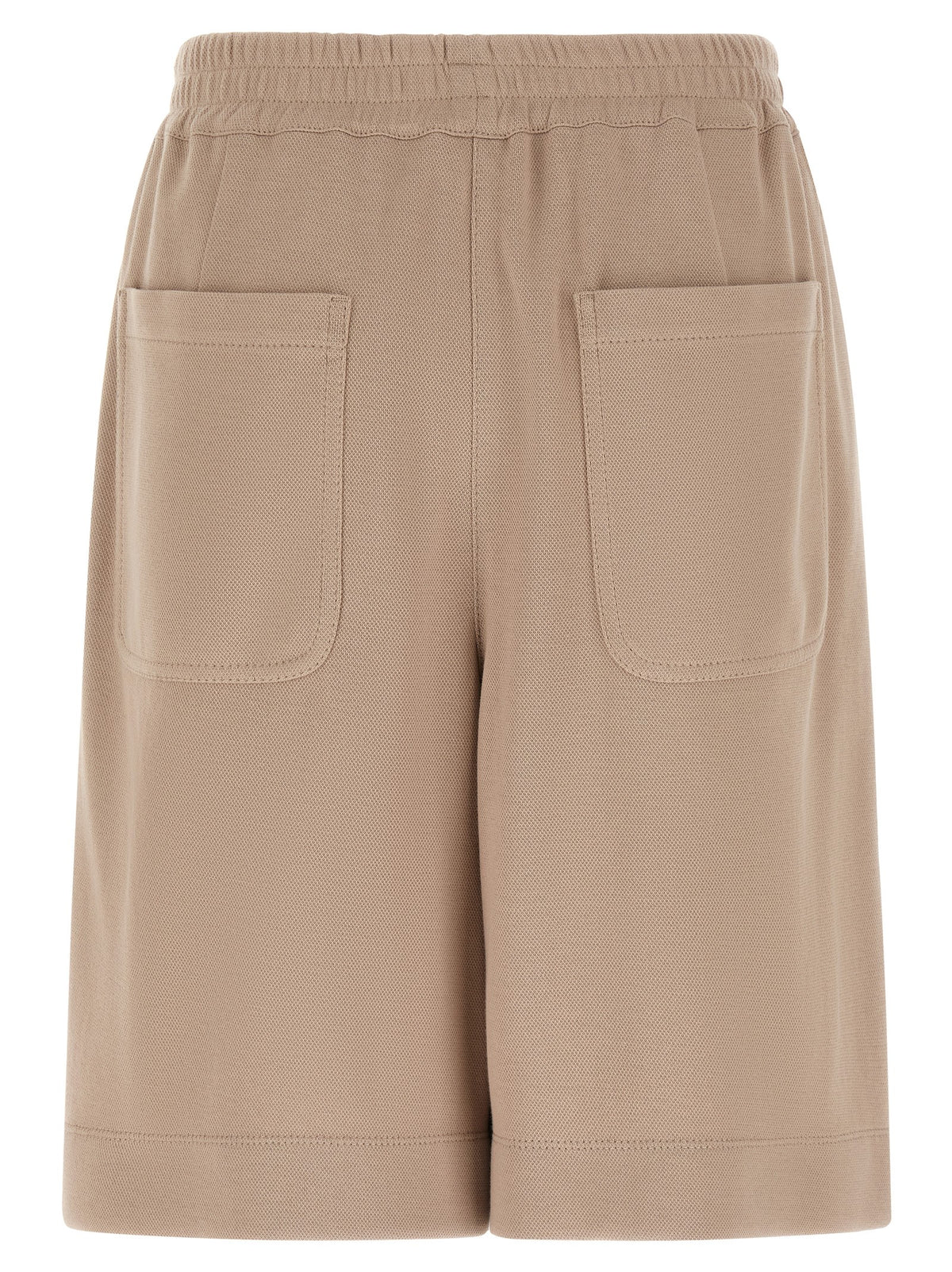 Brown Cotton Bermuda Shorts