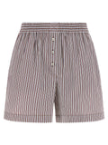 Bordeaux Cotton Bermuda Shorts