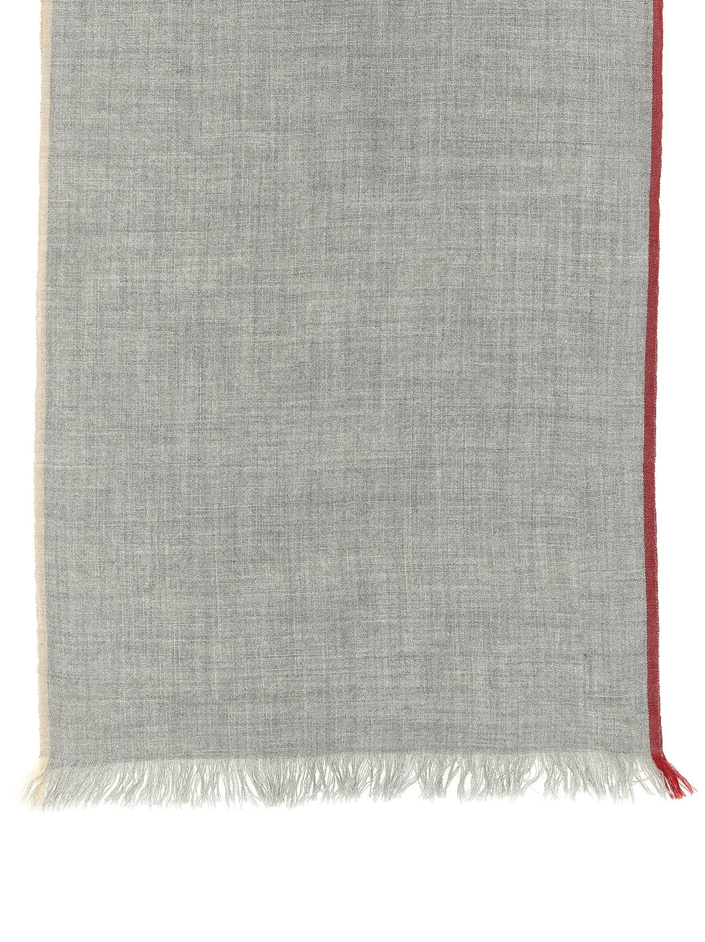 Gray Virgin Wool Scarf