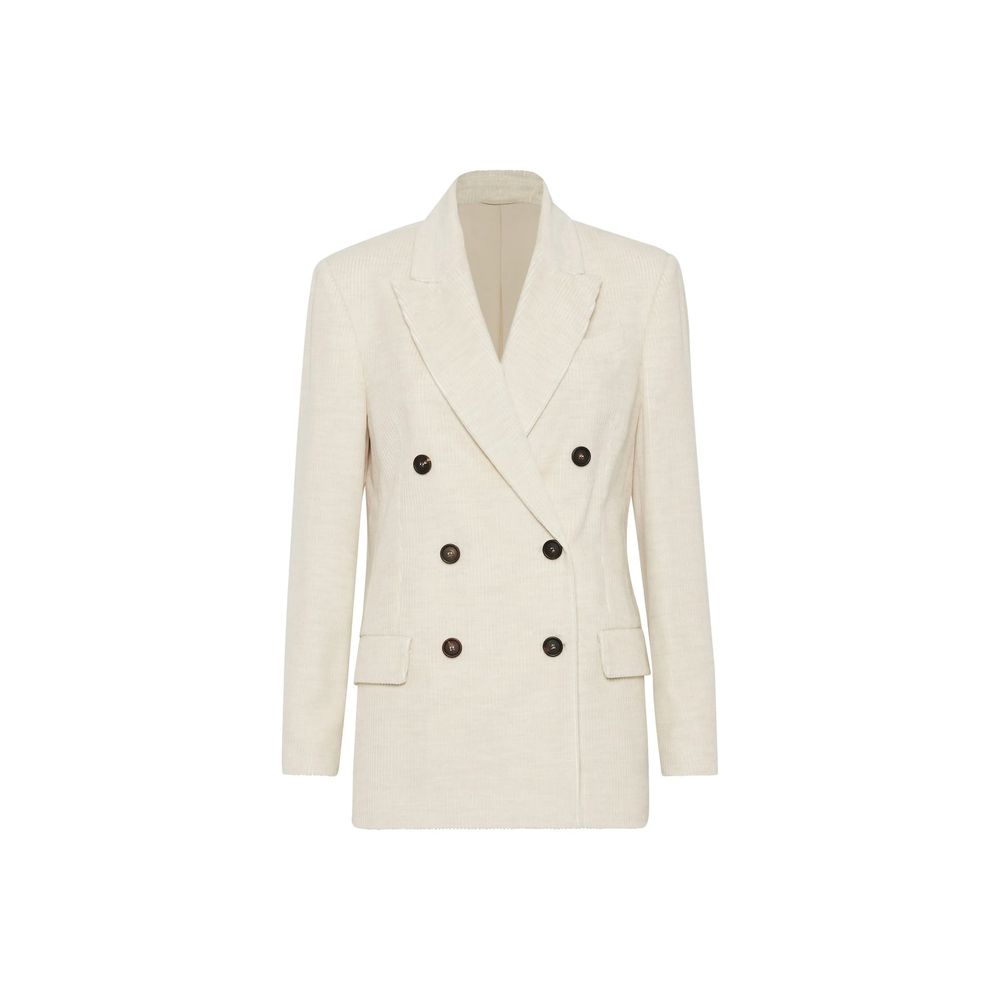 White Cotton Blazer
