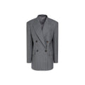Gray Virgin Wool Blazer