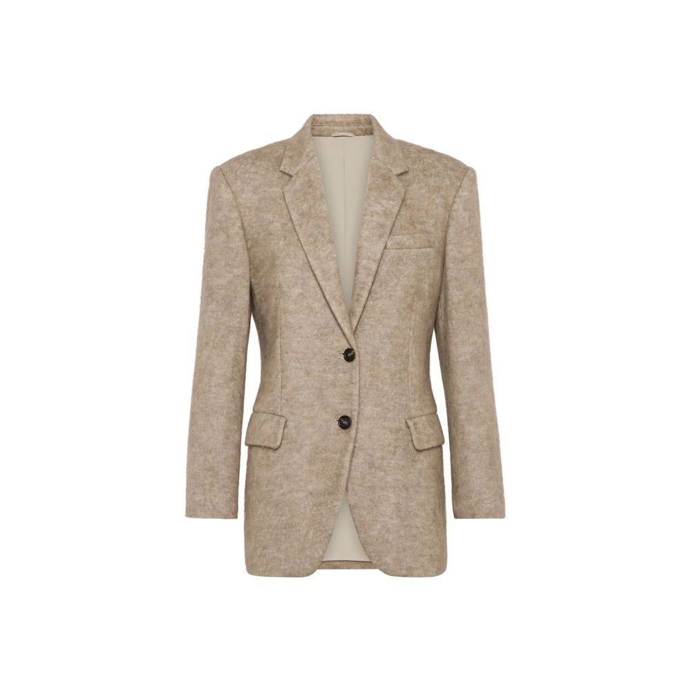 Beige Cashmere Blazer