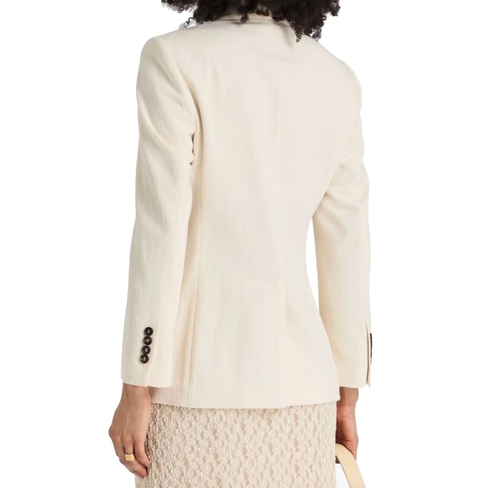 White Cotton Blazer