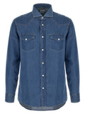 Blue Cotton Blouse