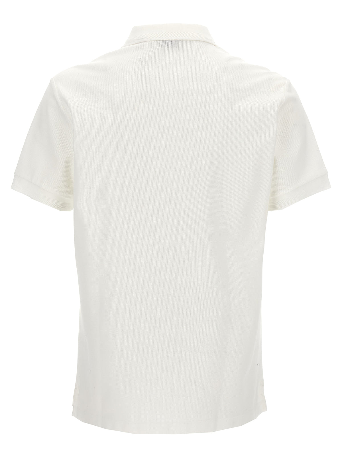 White Cotton Polo Shirt