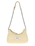 White Lamb Leather Shoulder Bag