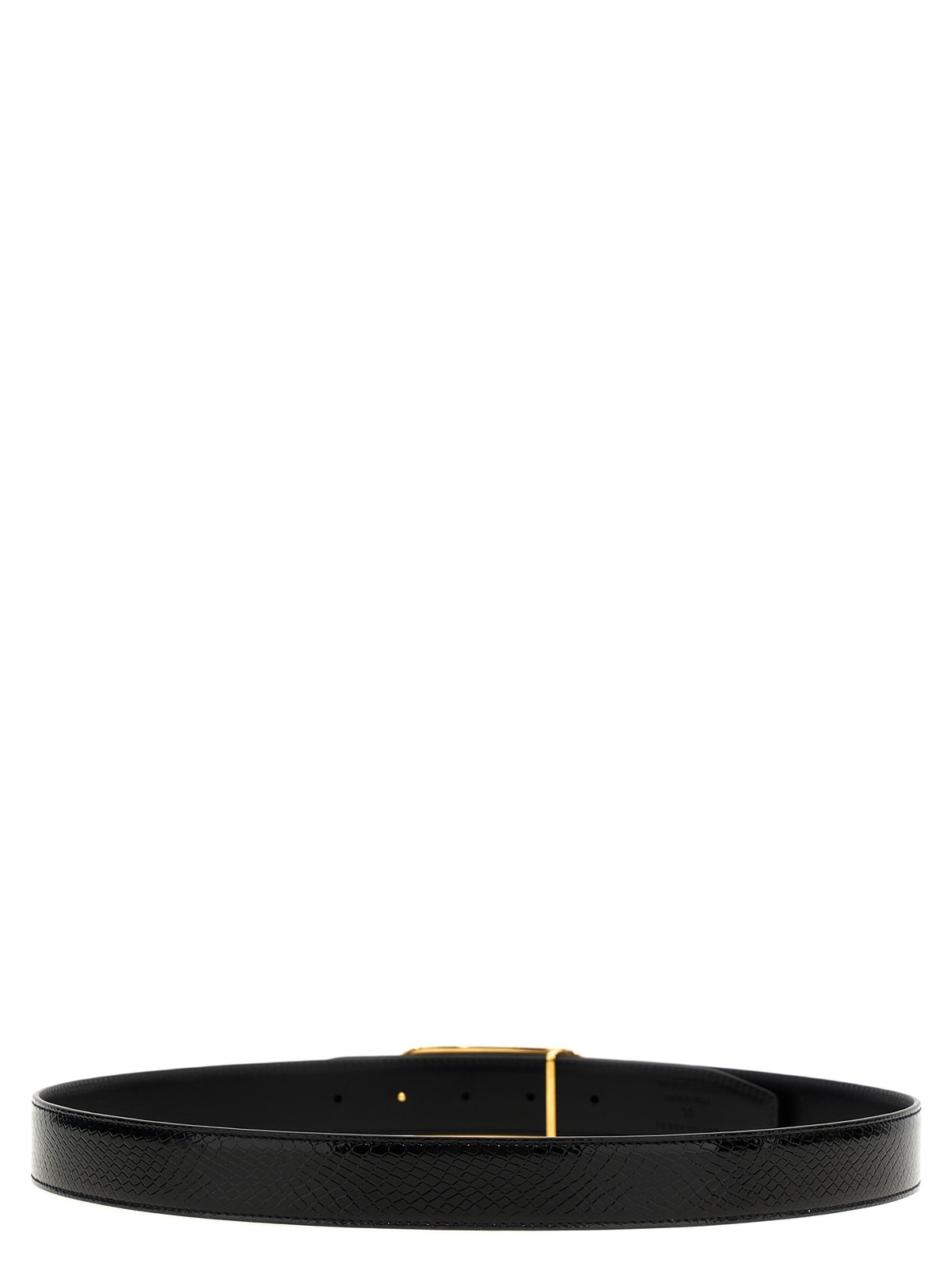 Black Leather Regular Belt