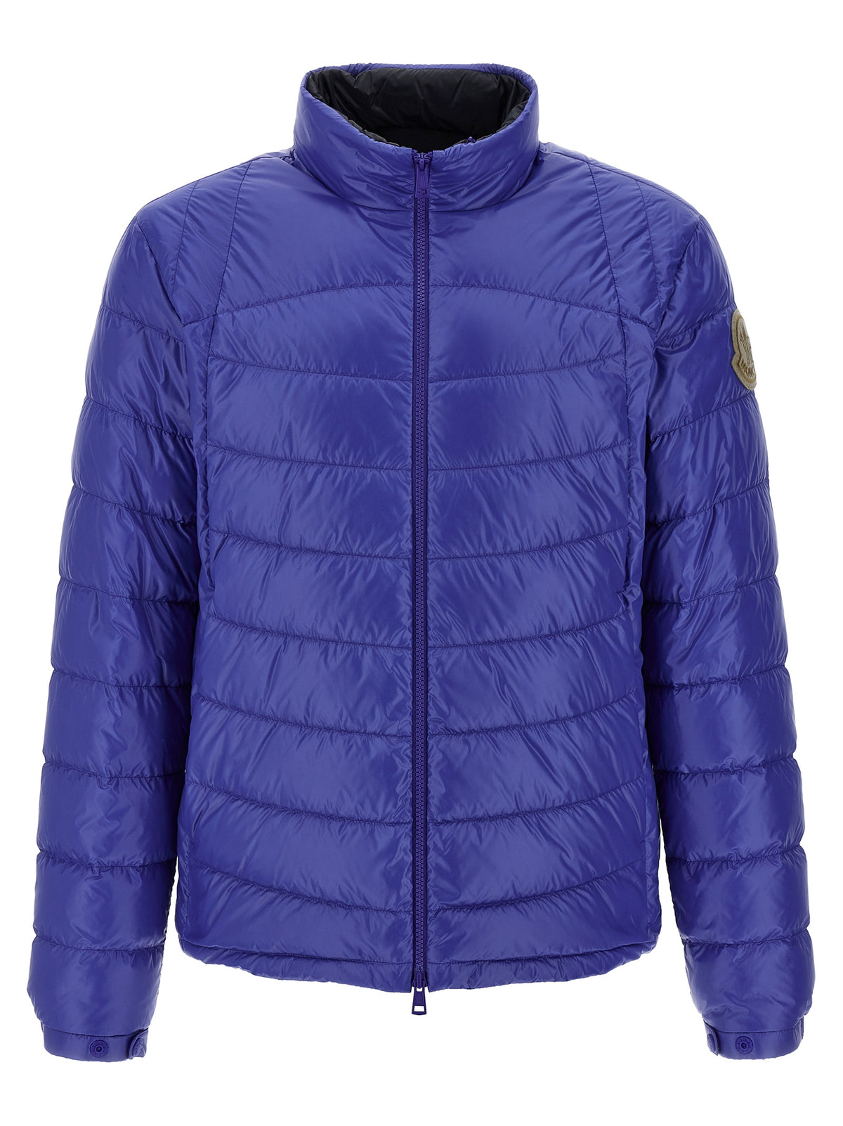 Blue Polyamide Full-Length Jacket
