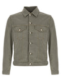 Gray Cotton Denim Jacket