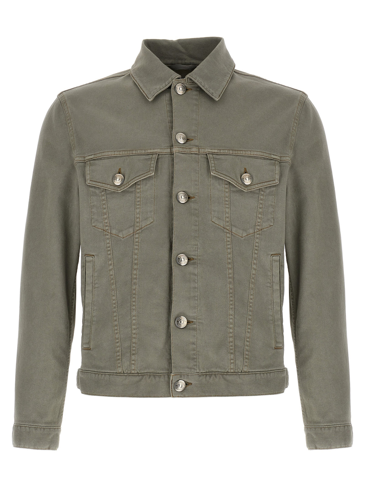 Gray Cotton Denim Jacket