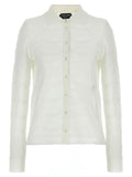 White Cotton Cardigan