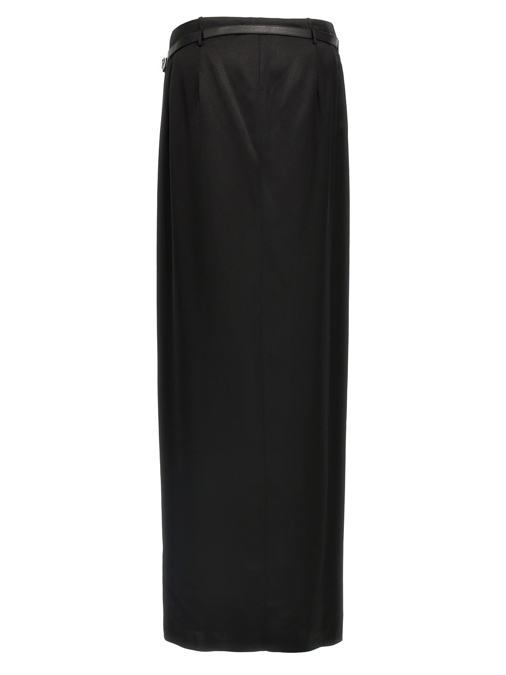 Black Silk Mini Skirt
