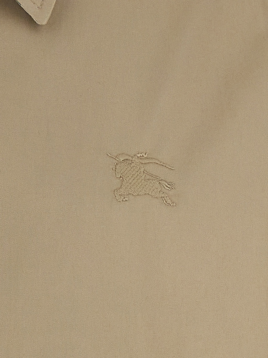 Beige Cotton Full-Length Jacket