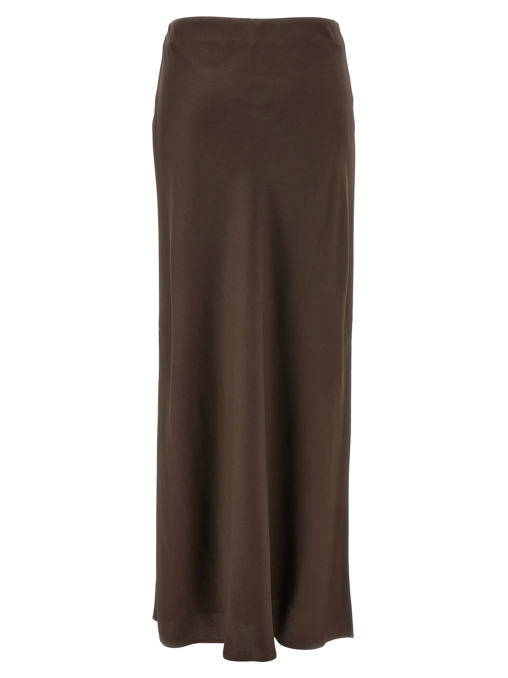 Brown Acetate Mini Skirt