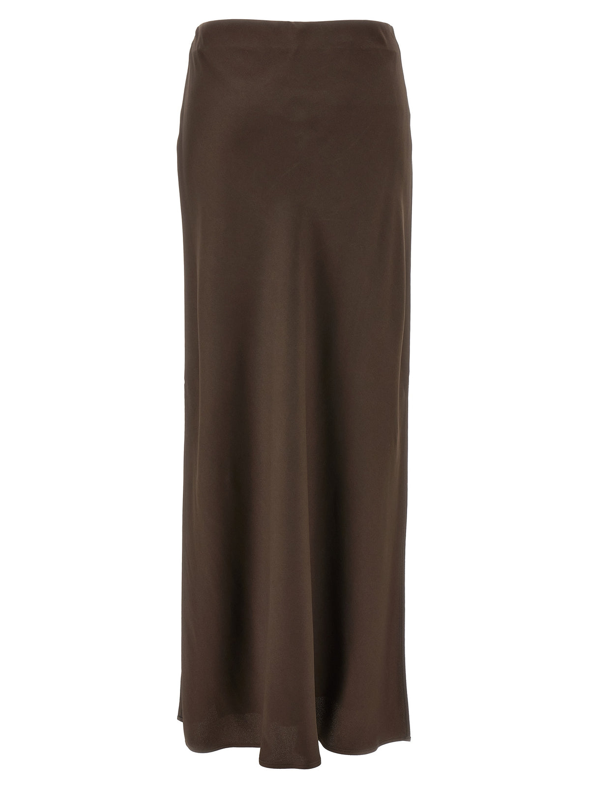Brown Acetate Mini Skirt