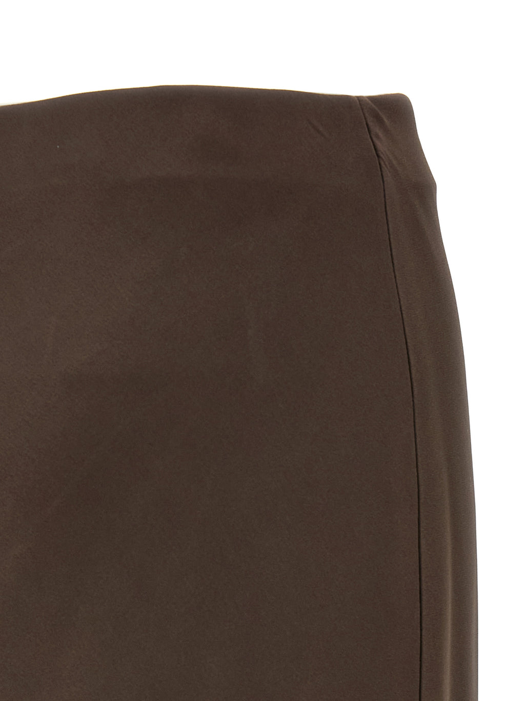 Brown Acetate Mini Skirt