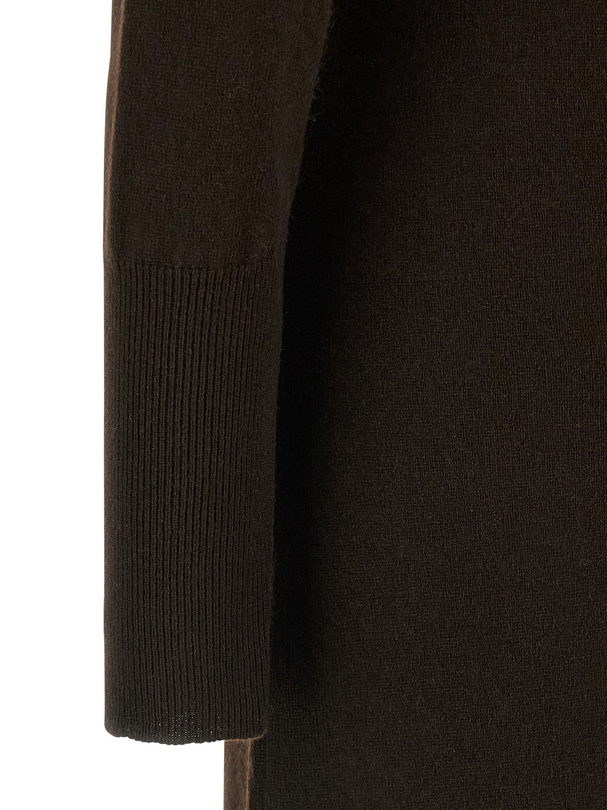 Brown Cashmere Long Dress