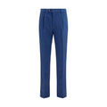 Blue Cotton Chino Pants