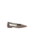Gray Leather Mules