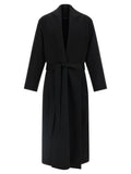 Black Virgin Wool Coat