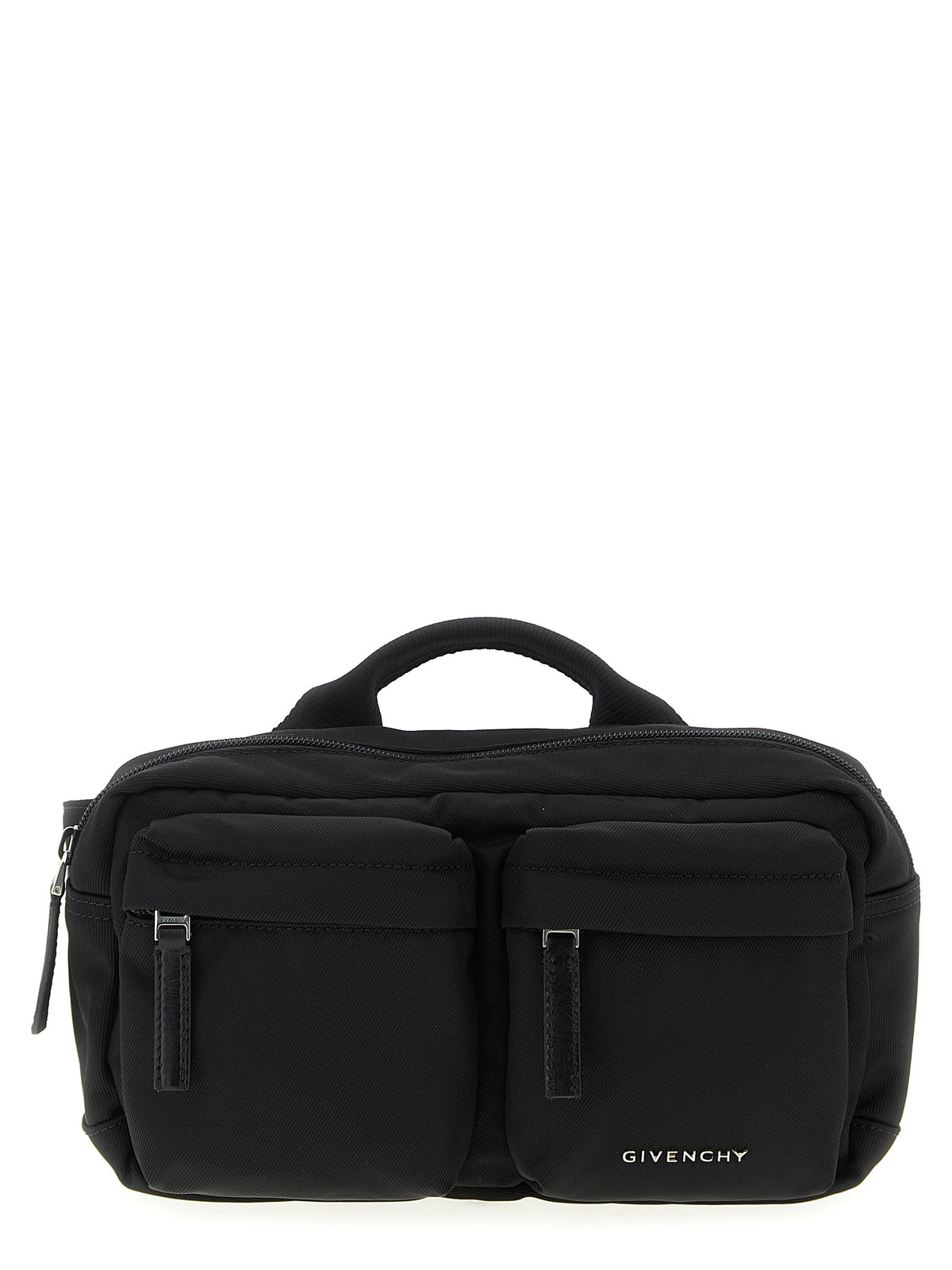 Black Polyamide Crossbody Bag