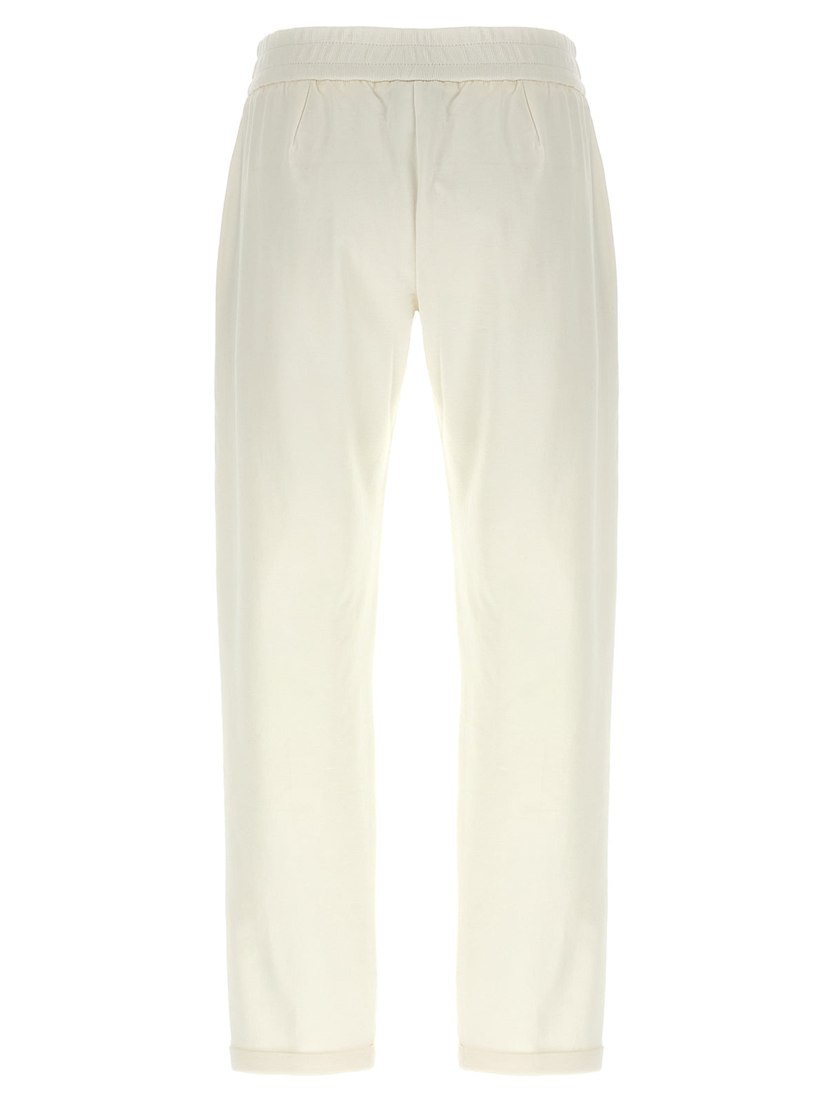 White Cotton Joggers (Workout Pants)