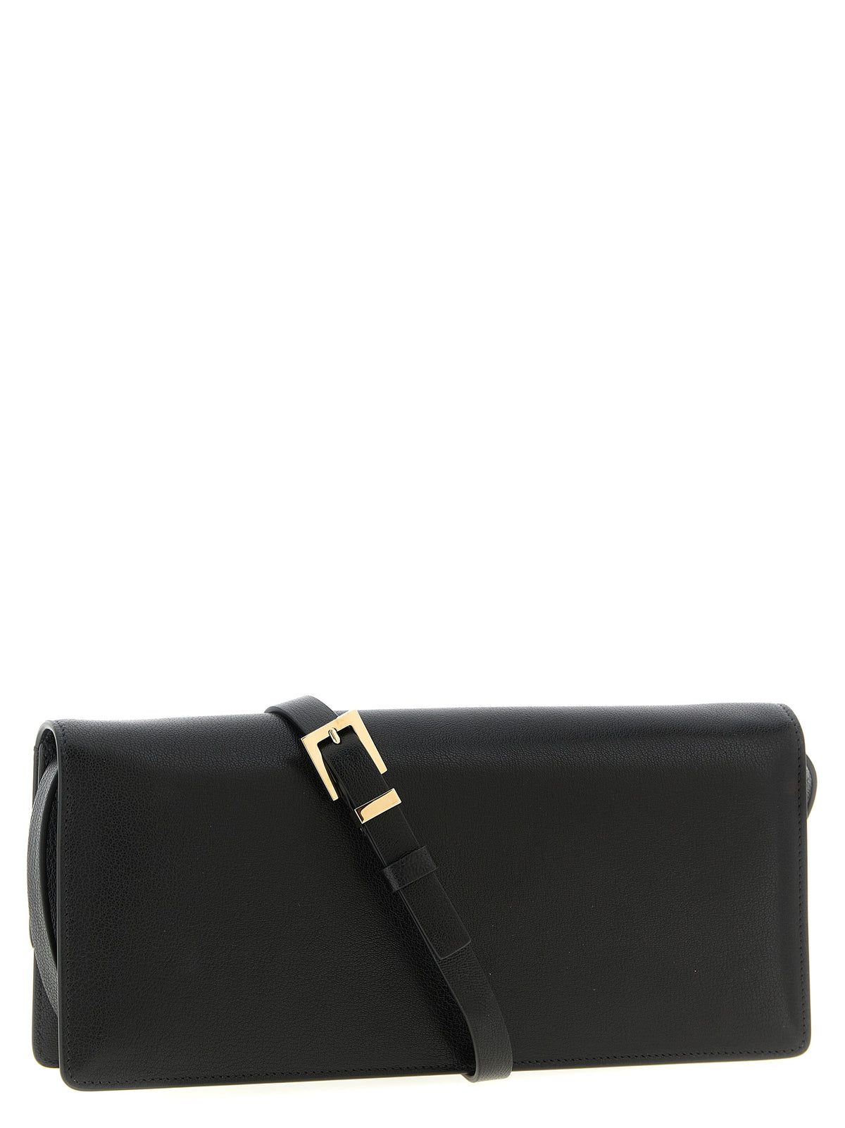 Black Goatskin Shoulder Bag