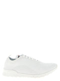 White Cotton Athletic Sneakers