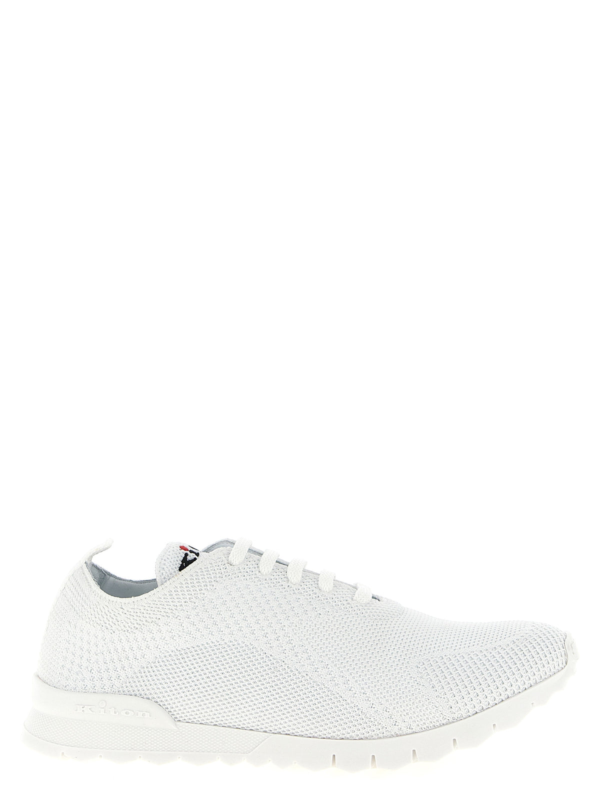 White Cotton Athletic Sneakers