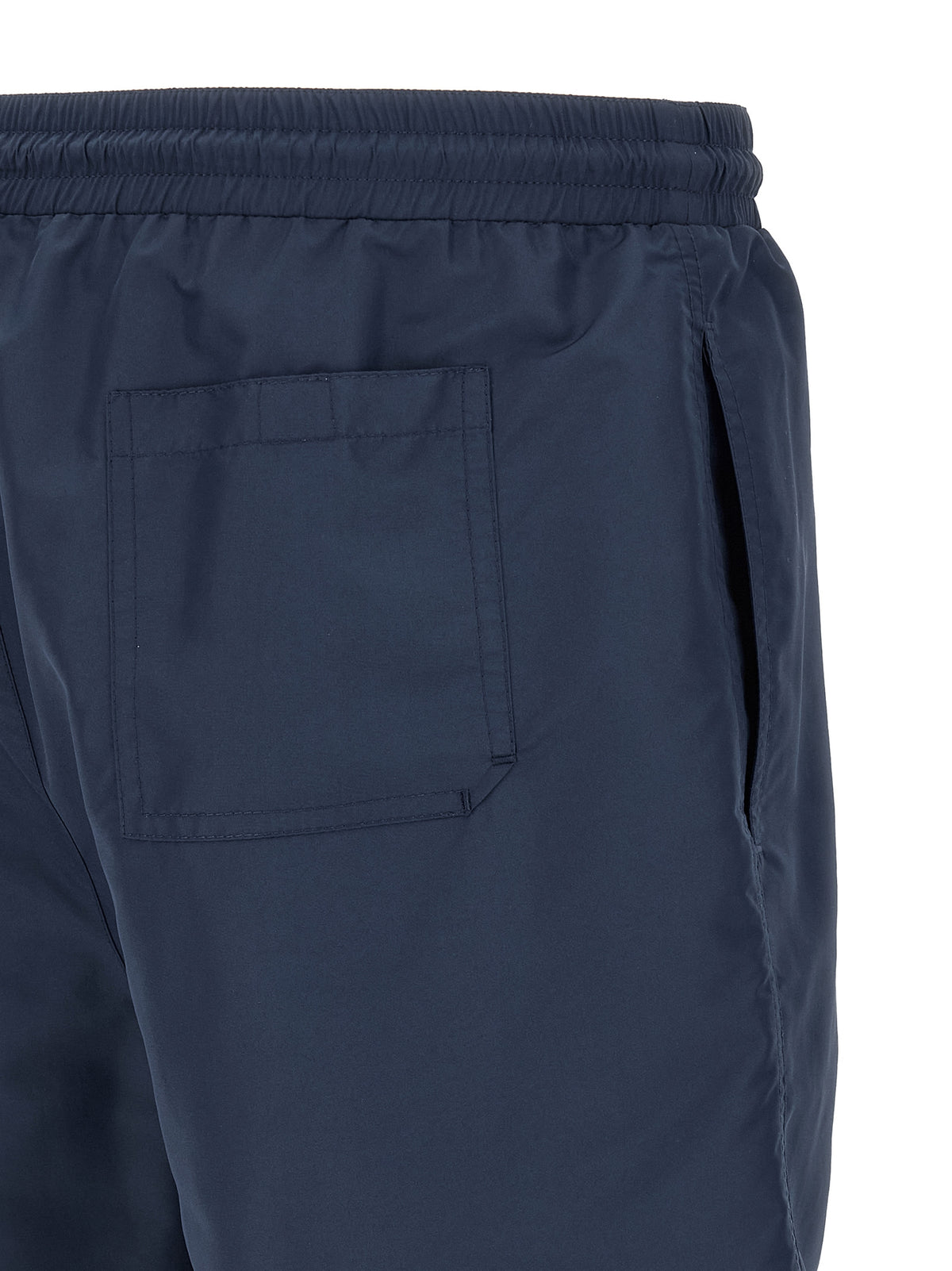 Blue Polyester Swim Shorts