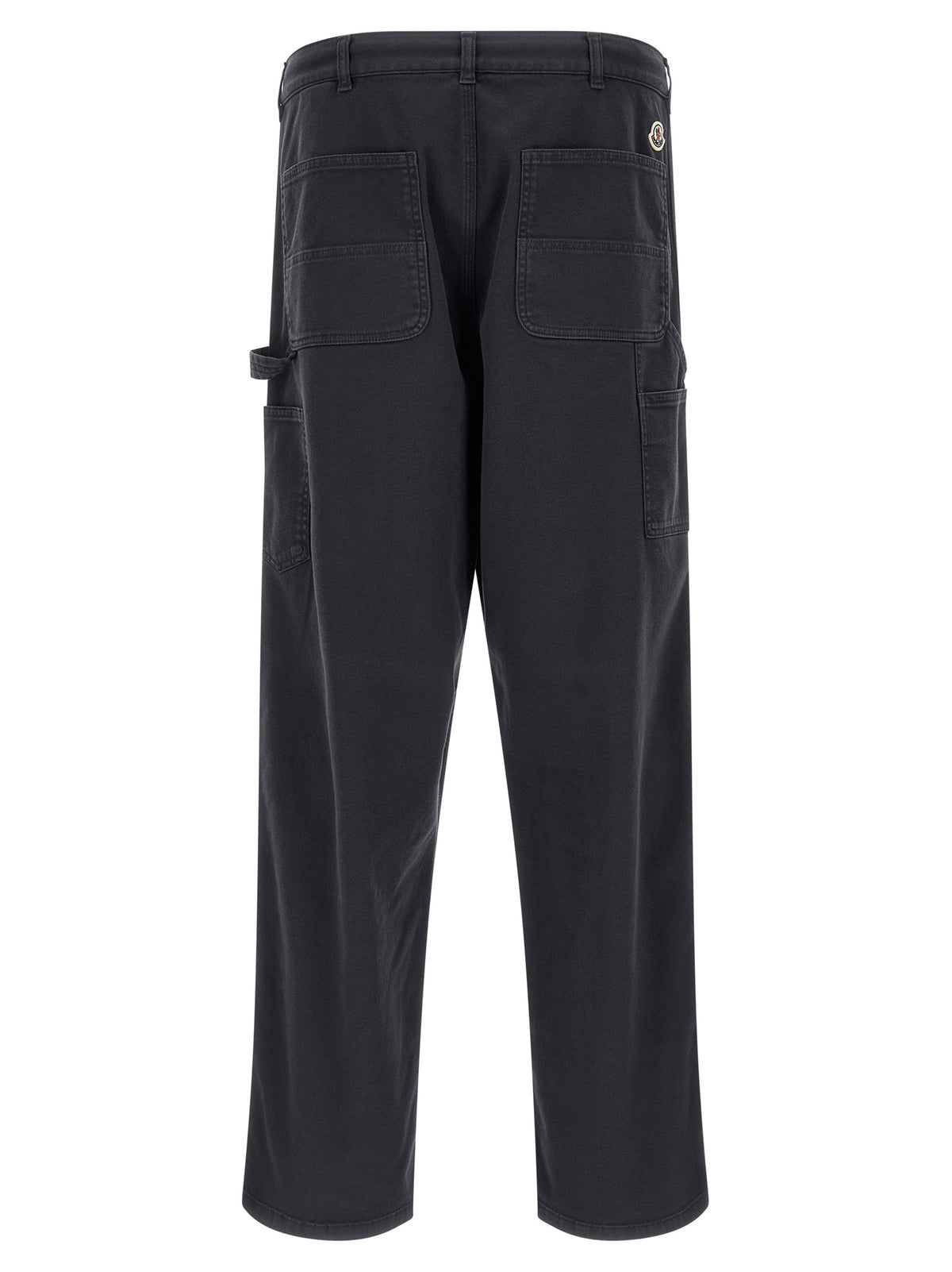 Blue Cotton Cargo Pants