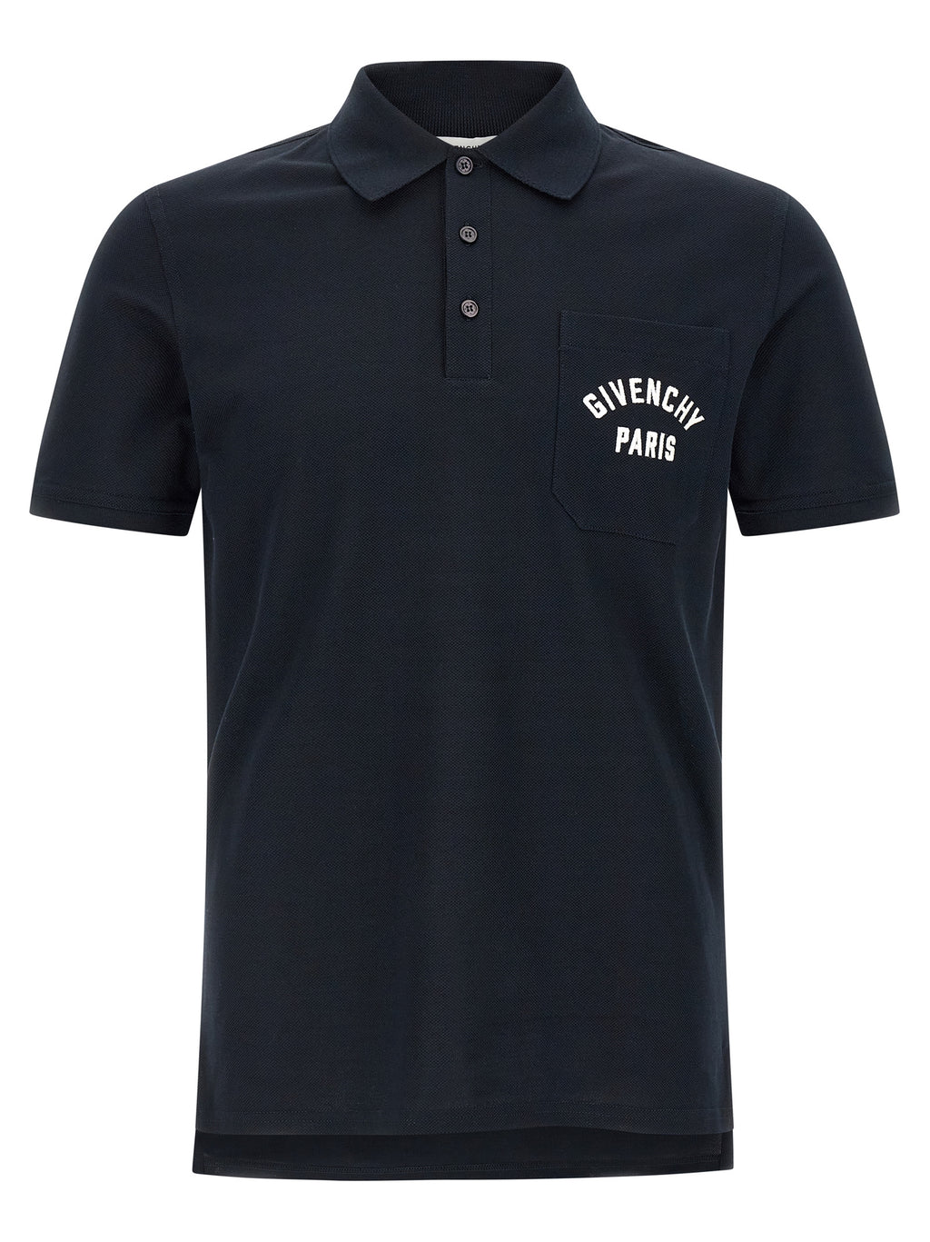 Blue Cotton Polo Shirt