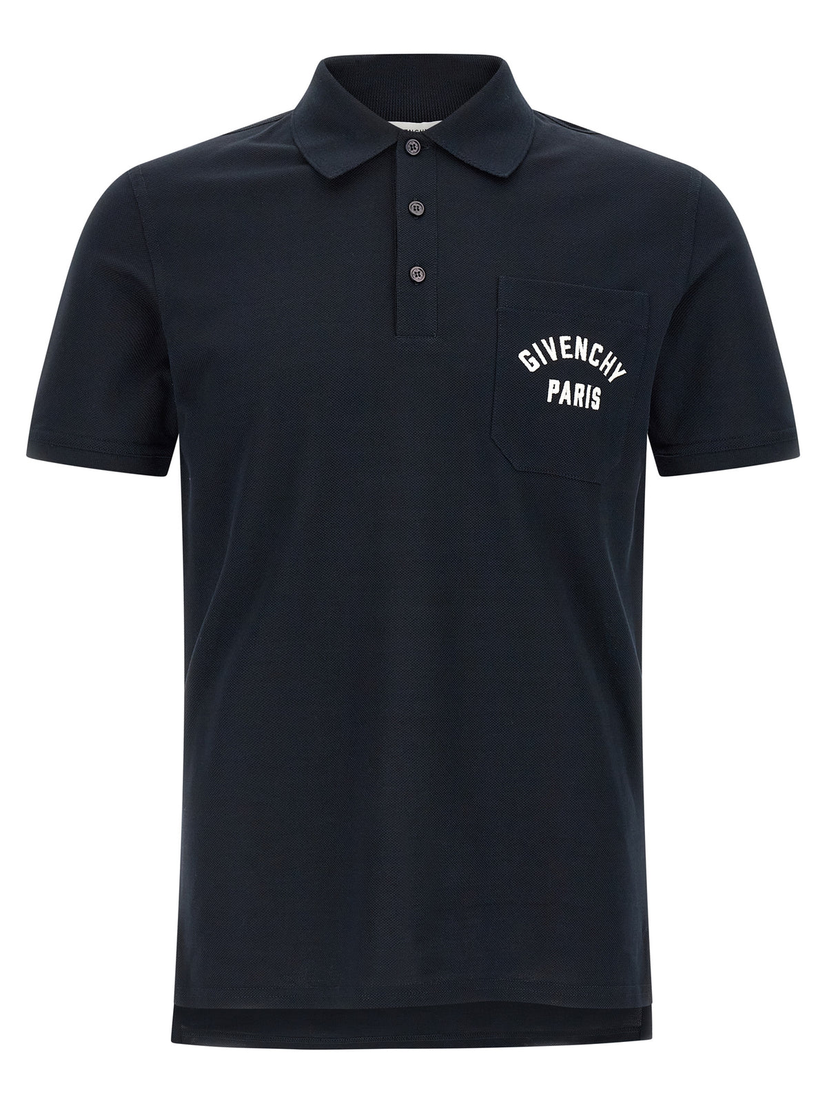 Blue Cotton Polo Shirt