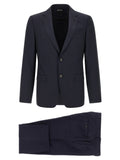 Blue Wool Two-Piece Suit