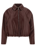Bordeaux Calfskin Leather Jacket