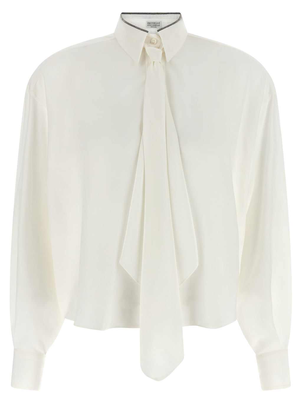 White Silk Blouse