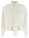 White Silk Blouse